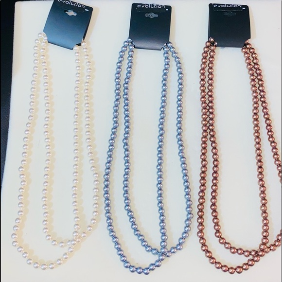 Lot of 3 Brown Pearl Glass Beads | evolution beads | Jewelry | NEW | - Picture 4 of 5